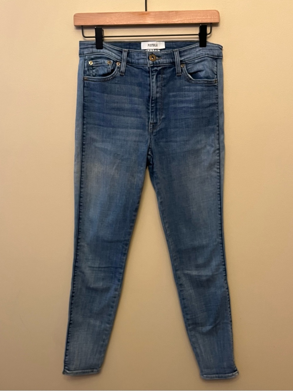 Pistola High Rise Side Panel Skinny Jeans Women's Size 28 Made in USA